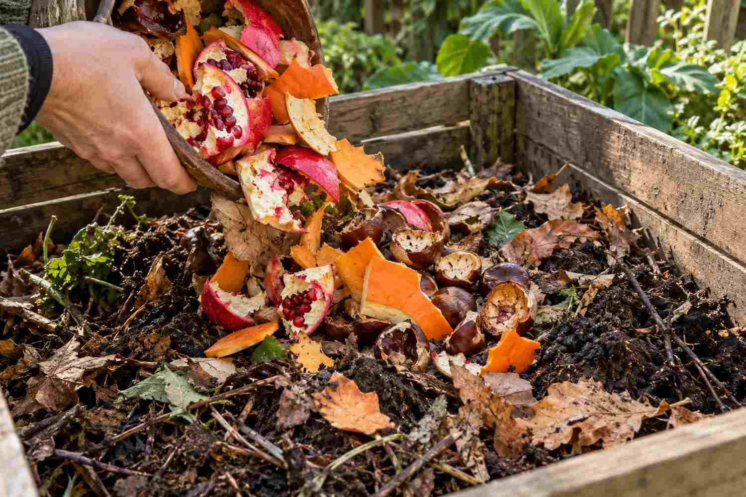 Bucce di melagrana, zucca e castagne: 7 modi per riutilizzarle in giardino