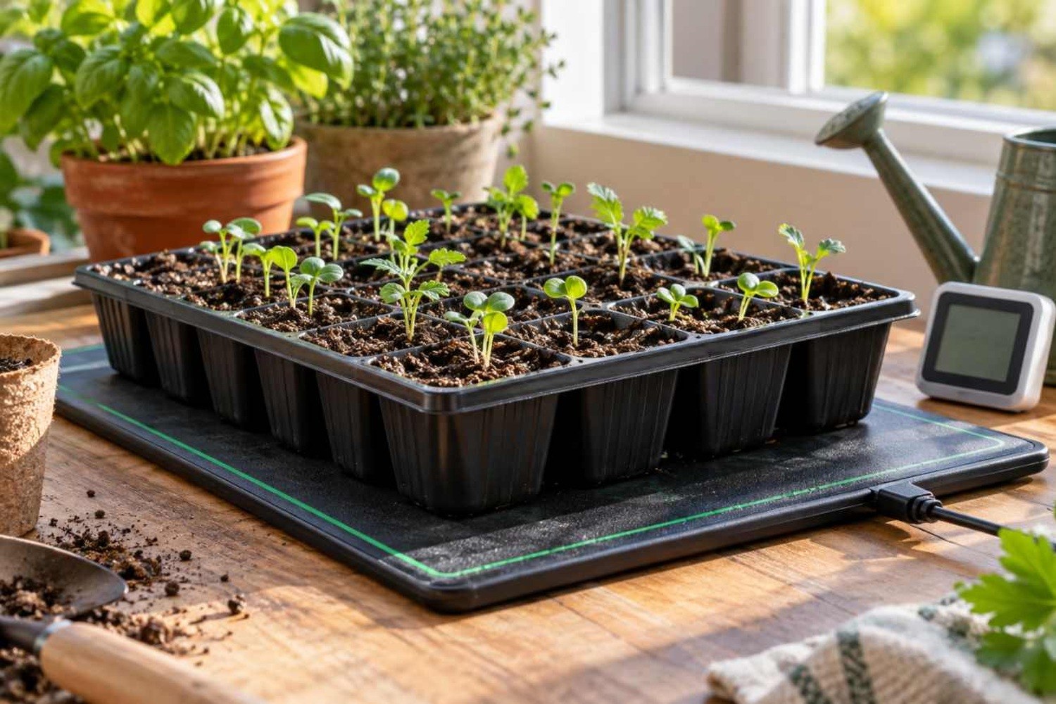 Come preparare un semenzaio riscaldato in casa: temperatura e luce per far nascere le piantine