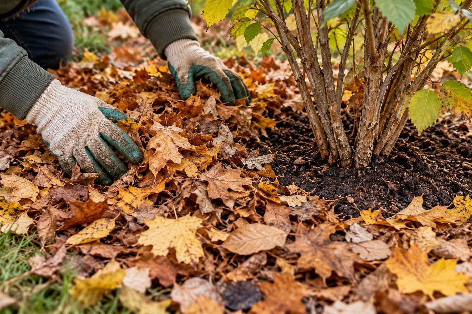 Cosa fare con le foglie d'autunno: pacciamatura, compost e protezione