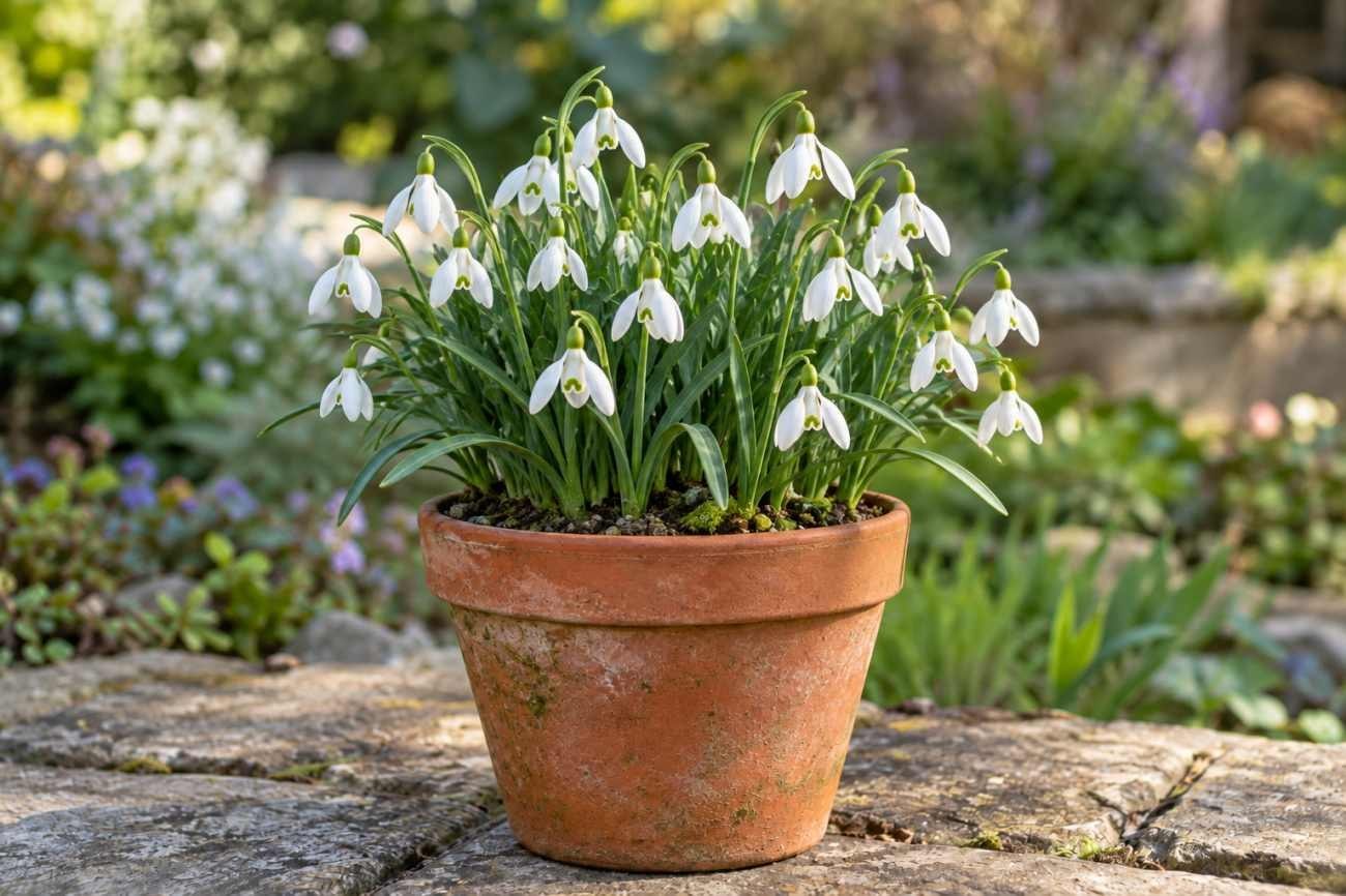 Piante resistenti al freddo: quando fioriscono i bucaneve e come coltivarli in un vaso sul terrazzo